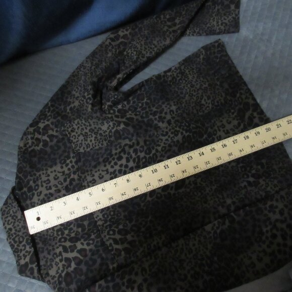 Nine West Leopard Print Denim Jacket Medium - Picture 15 of 16